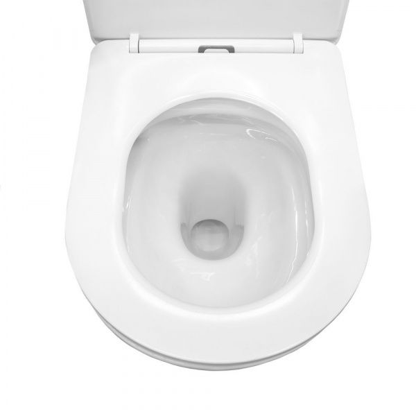 Готовый комплект Comforty 00-00022734CF: унитаз подвесной безободковый CF40513R + инсталляция CF3GT1900-10BL с черной матовой клавишей Готовый комплект Comforty 00-00022734CF: унитаз подвесной безободковый CF40513R + инсталляция CF3GT1900-10BL с черной матовой клавишей