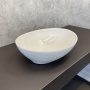 Овальная накладная раковина 40 см Comforty T-K60 для установки на столешницу