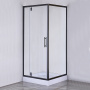 Душевое ограждение Comforty 30BT, прозрачное стекло, с поддоном, 900*900*2000мм