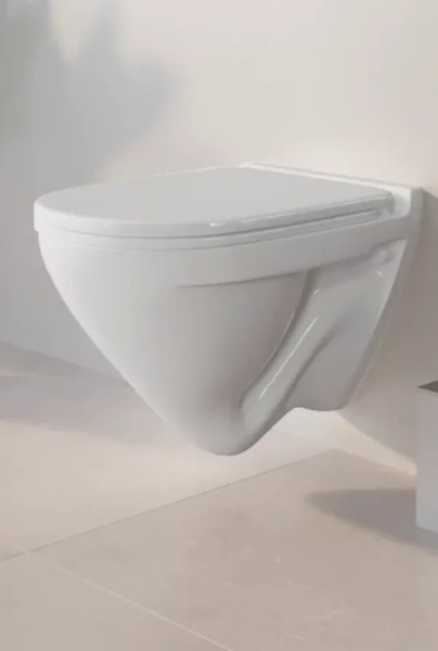 Sanita Luxe. Унитаз подвесной "Аттика Люкс" SL DM белый (сиденье дюропласт с микролифтом) SL700003