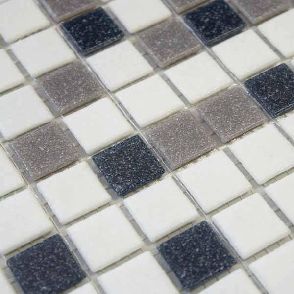 Elada Mosaic. Мозаика HK-23 (327*327*4 мм) бело-чёрный микс Elada Mosaic. Мозаика HK-23 (327*327*4 мм) бело-чёрный микс
