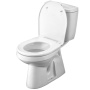 Santek. Унитаз-компакт "Анимо" 1WH110038 эконом, выпуск в пол, однорежимная арматура, сиденье полипропилен