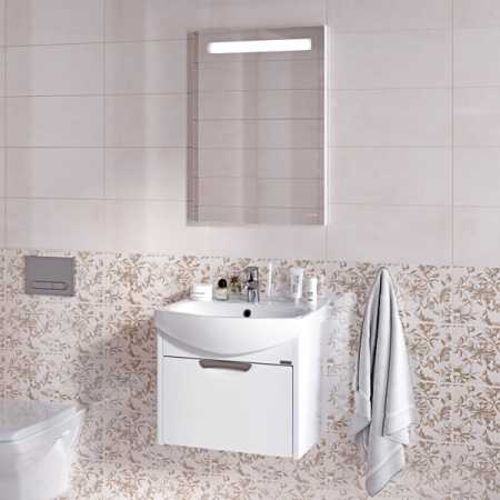 Зеркало Cersanit LED 010 base 50*70, с подсветкой, KN-LU-LED010*50-b-Os