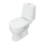 Sanita. Унитаз-компакт "Идеал" однорежимный (эконом)  белый (сиденье полипропилен СУ 77.00.00, арматура Уклад)