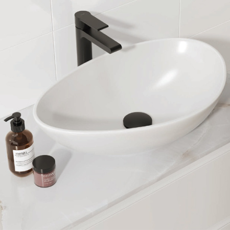Столешница Cersanit STONE из керамогранита Aura 80x45x2 светло-серый сатиновый 63854