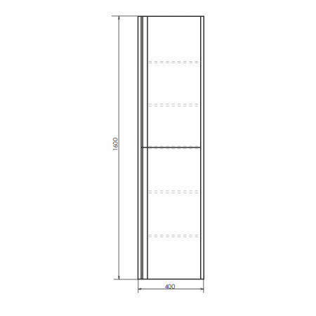 Comforty. Шкаф-колонна "Эдинбург-40" бетон светлый