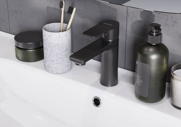 Смеситель для раковины Сантек Арма WH5A02007N001 чёрный матовый