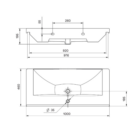 Santek. Раковина "Миранда 100" 1WH302249