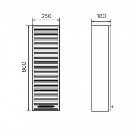 Шкаф подвесной Comforty Касабланка 25 серый шёлк