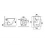 Готовый комплект Comforty 00-00022393CF: инсталляция CF3GT1900-10CH с хром клавишей + унитаз подвесной 107 безободковый