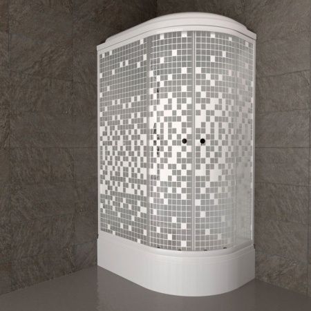 Душевая кабина Тритон Коралл 120*80 В левый угол, средний поддон, сифон D50