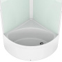 Душевая кабина Domani-Spa Simple 99 high V1.2  900*900*2180, высокий поддон, сатин матированное стекло, задняя белая стеклянная панель, без электрики Душевая кабина Domani-Spa Simple 99 high V1.2  900*900*2180, высокий поддон, сатин матированное стекло, задняя белая стеклянная панель, без электрики