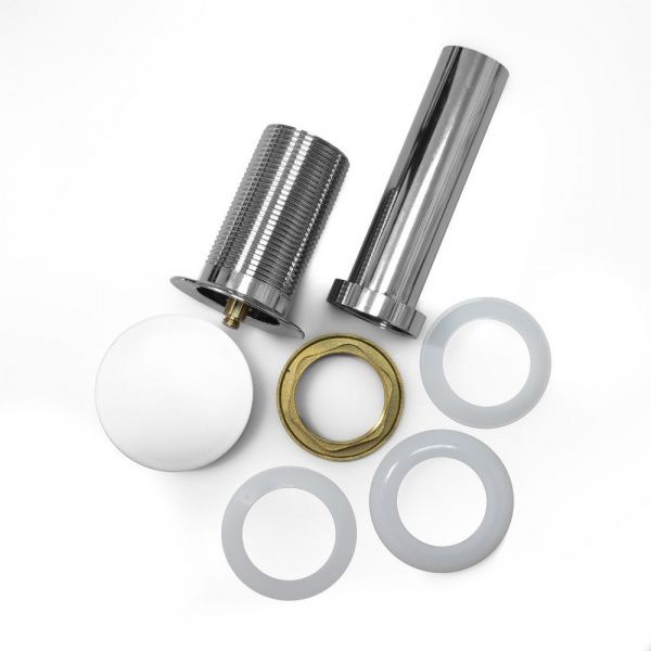 Донный клапан с керамическим верхом Comforty DK-01MW белый матовый