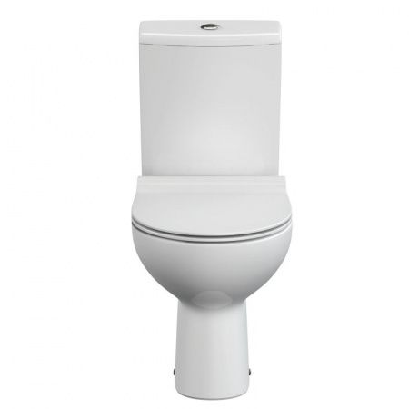 Унитаз-компакт безободковый Cersanit Nature New Clean On 011, 65410, горизонтальный выпуск, тонкое сиденье дюропласт с микролифтом