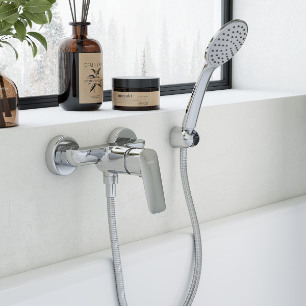 Смеситель для душа Сантек Таос WH5A20009C001 хром, с аксессуарами