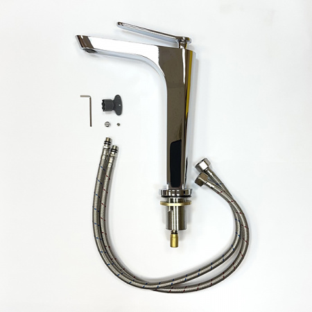 Смеситель для раковины Comforty FC088B-CCT для установки на столешницу, картридж 35 мм, хром