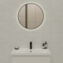 Зеркало Cersanit Eclipse smart 60x60 с подсветкой круглое черная рамка 64146 Зеркало Cersanit Eclipse smart 60x60 с подсветкой круглое черная рамка 64146