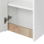 Шкаф подвесной Акватон Марти 1A270203MY010 белый/дуб эндгрейн