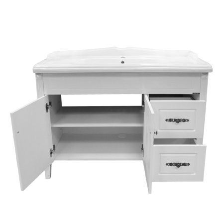 Comforty. Тумба-умывальник Палермо-120 белый глянец с раковиной Comforty 3312