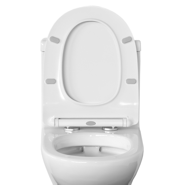 Тонкое сиденье для унитаза Comforty CF4009 дюропласт, микролифт, быстросъёмное