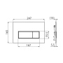 Кнопка управления для скрытых систем инсталляции AlcaPlast M571 xром-глянец