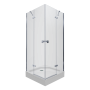 Душевое ограждение Тритон Дельта-Хром 90х90, квадратный поддон