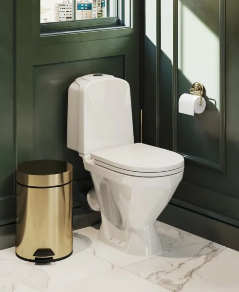 Sanita Luxe. Унитаз-компакт Классик Люкс SL DМ двухрежимный, сиденье дюропласт с микролифтом