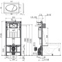 Инсталляция AlcaPlast AM101/1120 с белой кнопкой M70-001 Инсталляция AlcaPlast AM101/1120 с белой кнопкой M70-001