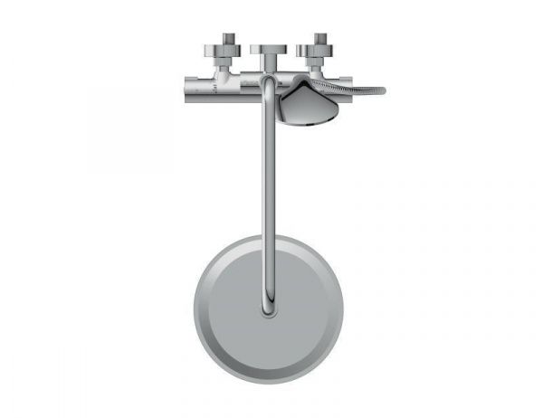 Душевая система с термостатом Cersanit Brasko 64526 душ 3 режима, шланг 150 мм