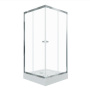 Душевое ограждение Тритон Вента-Хром 90х90, квадратный низкий поддон, сифон D90 мм