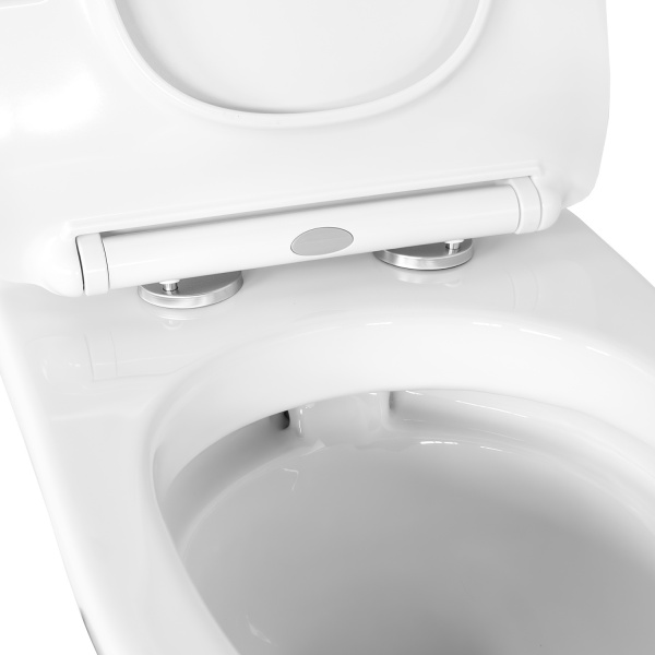 Тонкое сиденье для унитаза Comforty CF4009 дюропласт, микролифт, быстросъёмное