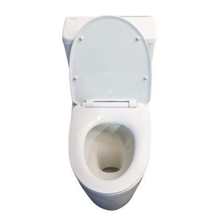 Унитаз моноблок Comforty CF3C6327P, горизонтальный выпуск, сиденье дюропласт с микролифтом тонкое, двухрежимный