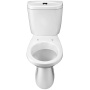 Santek. Унитаз-компакт "Анимо" 1WH110032 эконом, косой выпуск, однорежимная арматура, сиденье полипропилен