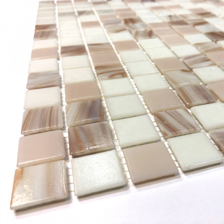 Elada Mosaic. Мозаика HK-13 (327*327*4мм) бело-розовый микс