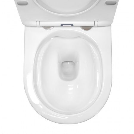 Готовый комплект Comforty 00-00022739CF: унитаз подвесной безободковый CF41273WH + инсталляция CF3GT1900-10WH  с белой матовой клавишей