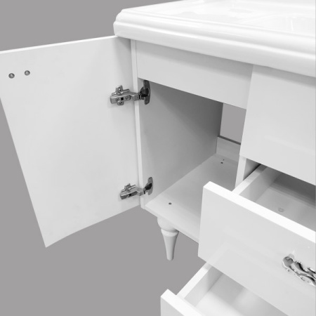 Comforty. Тумба-умывальник "Монако-120" белый глянец с раковиной Comforty 3312