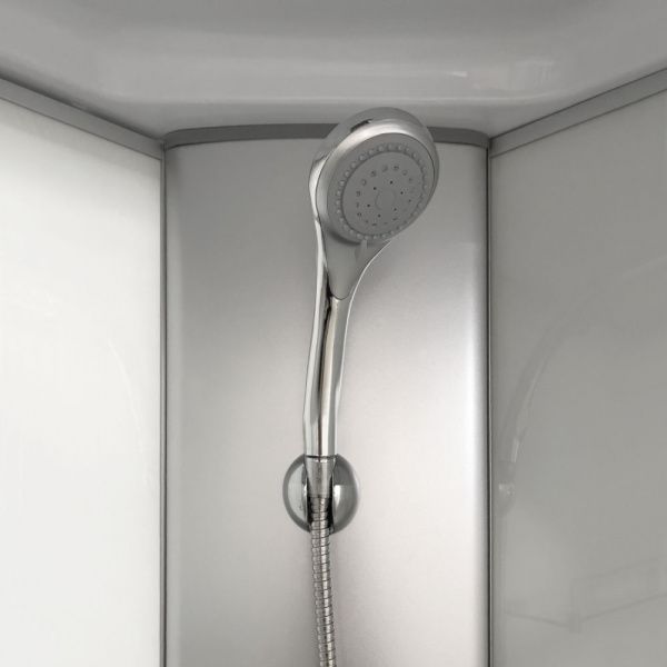 Душевая кабина Comforty СF5881E-B 800*800*2100 стекло крезет, задняя белая стеклянная панель, низкий поддон Душевая кабина Comforty СF5881E-B 800*800*2100 стекло крезет, задняя белая стеклянная панель, низкий поддон