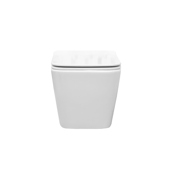 Унитаз подвесной безободковый Comforty CF40503 тонкое сиденье дюропласт с микролифтом