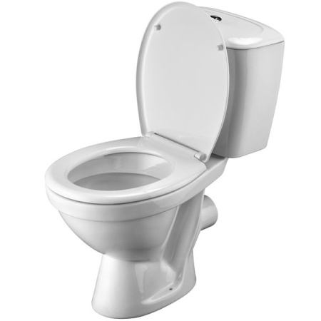 Santek. Унитаз-компакт "Паллада", 1WH302376, горизонтальный выпуск, 2-режимная арматура, сиденье дюропласт