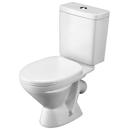 Santek. Унитаз-компакт "Лига", 1WH302197 косой выпуск, двухрежимная арматура, сиденье полипропилен