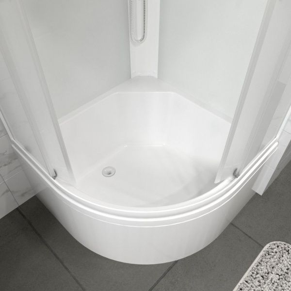 Угловая душевая кабина 90х90 Тритон Вельвет 90*90 высокий поддон, с сифоном D50