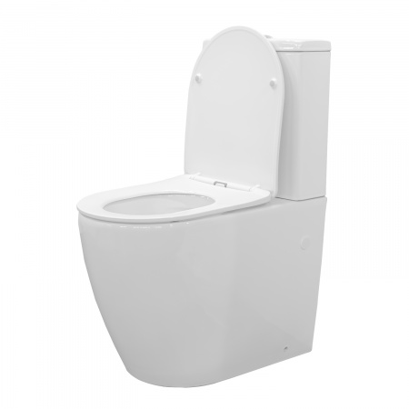 Унитаз-компакт Comforty CF41253S тонкое сиденье дюропласт с микролифтом, универсальный выпуск