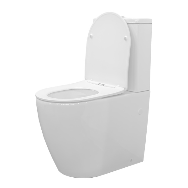 Унитаз-компакт Comforty CF41253S тонкое сиденье дюропласт с микролифтом, универсальный выпуск