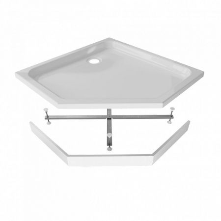 Поддон душевой Тритон ПД29 низкий пятиугольный 100х100 в комплекте