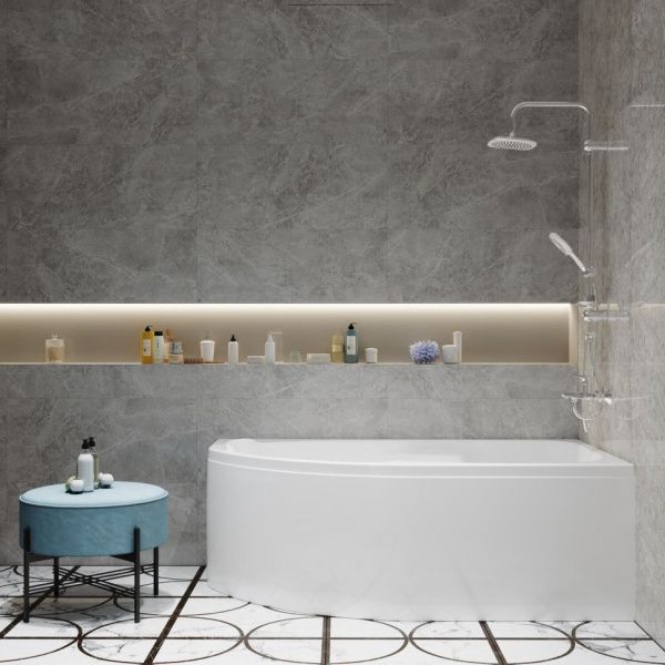 Асимметричная акриловая ванна Тритон София 150x95 правая