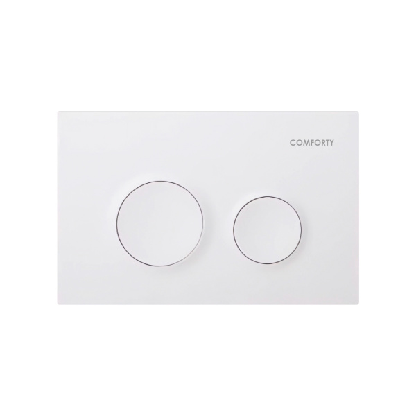 Скрытая система инсталляции для подвесного унитаза Comforty CF3GT1900-10WH с клавишей управления CF3BT7912WH (матовая белая)