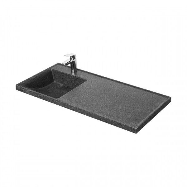 Раковина под стиральную машину Акватон Лондри-1050 левая графит 1A72833KLH21L