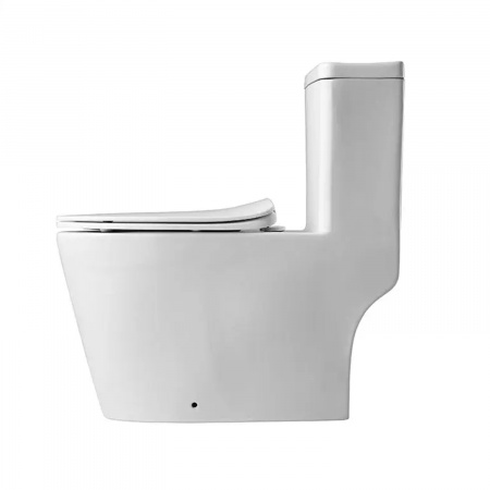 Унитаз моноблок Comforty CF3C6327P, горизонтальный выпуск, сиденье дюропласт с микролифтом тонкое, двухрежимный