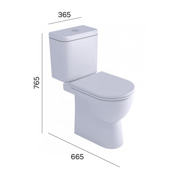 Унитаз-компакт Сантек Остин Лайт 1WH501877 горизонтальный выпуск, двухрежимная арматура Oliveira, сиденье дюропласт softclose тонкое