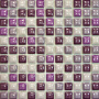 Elada Mosaic. Мозаика 25TC-VM (300*300*9 мм) сиреневый микс